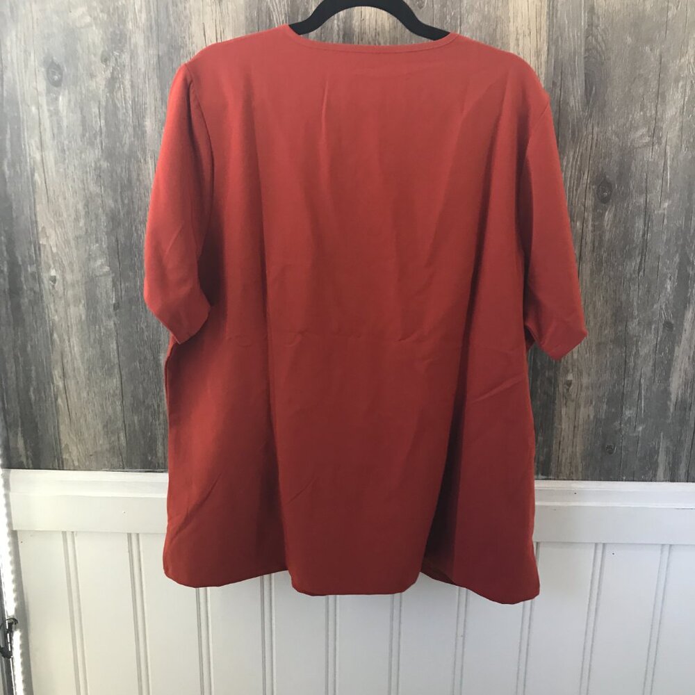 Mandala rust orange 2 piece scrub set size 2XL nwot - Picture 5 of 8